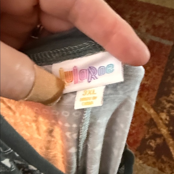 LuLaRoe Greenish gray Mini Dress - Picture 1 of 3
